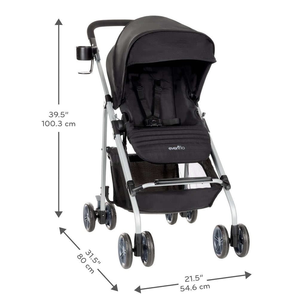 Evenflo Reversi Lightweight Reversible Stroller, Altair Black F135961