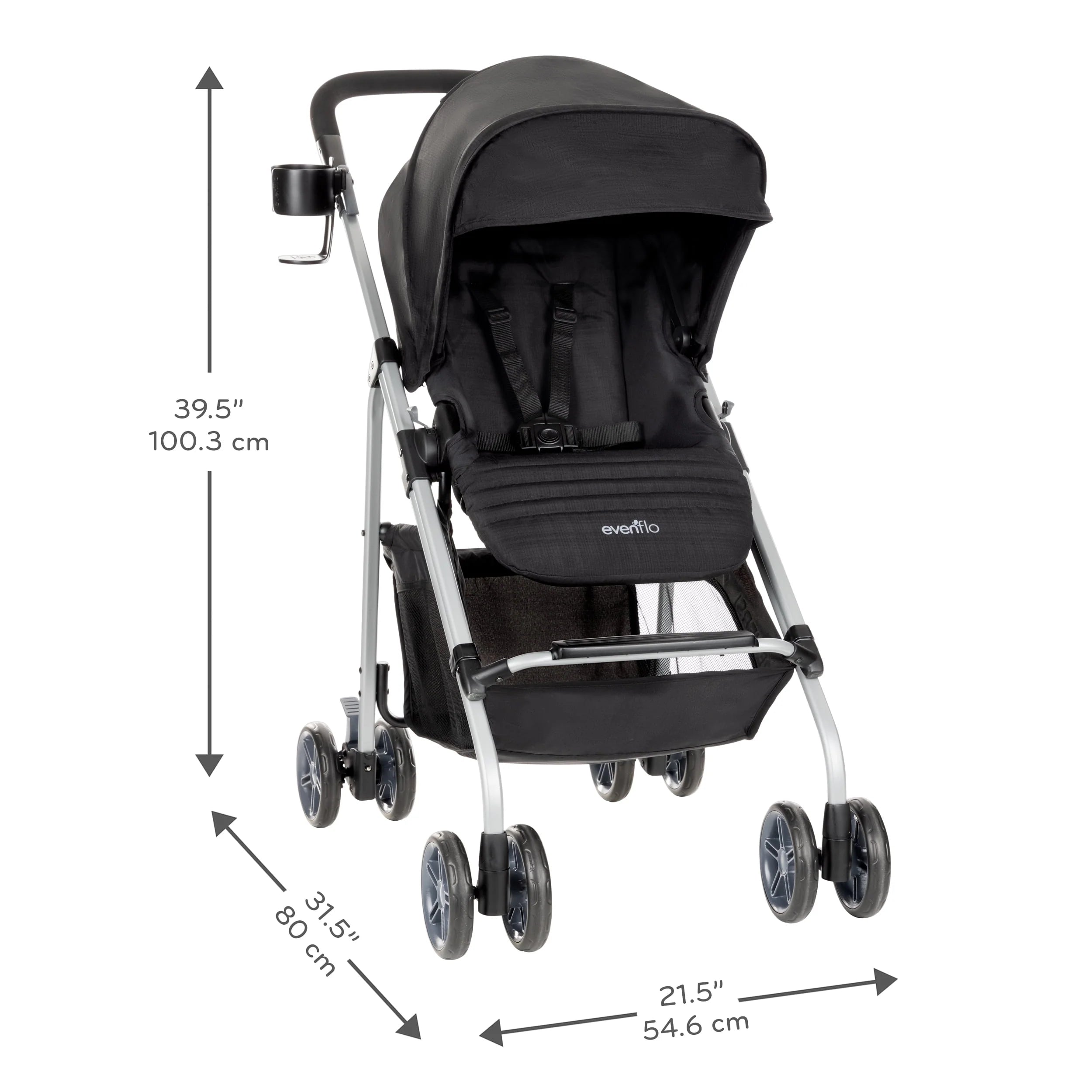 Evenflo Reversi Lightweight Reversible Stroller, Altair Black F135961