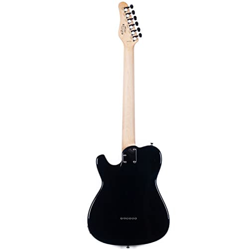 Grote Electric Guitar Semi-Hollow Body Tele Style Basswood Maple Neck Chrome Hardware Blue X47636