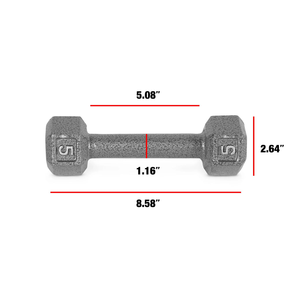 CAP Barbell Cast Iron Dumbbell 25 Lb Pair H734