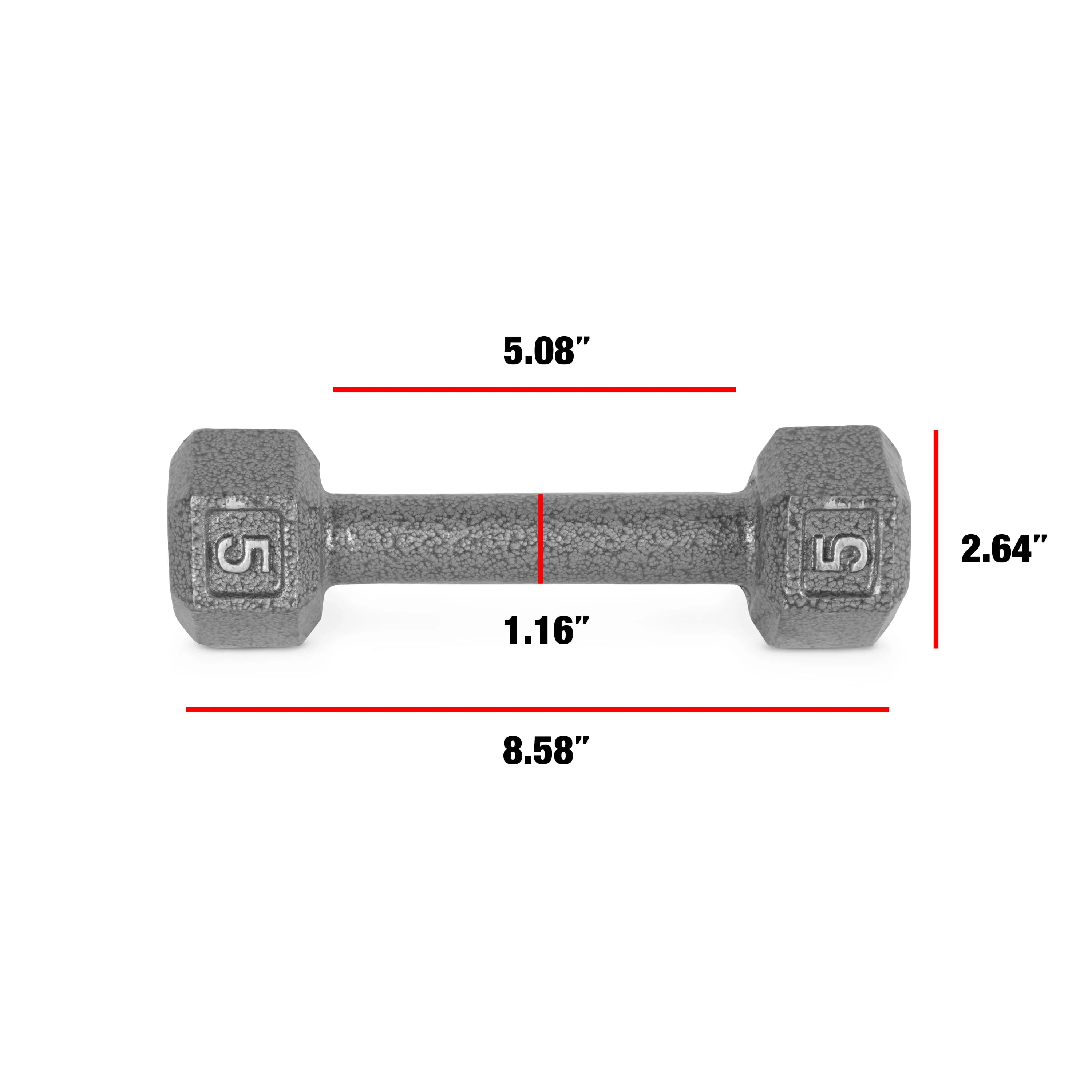 CAP Barbell Cast Iron Dumbbell 25 Lb Pair H734