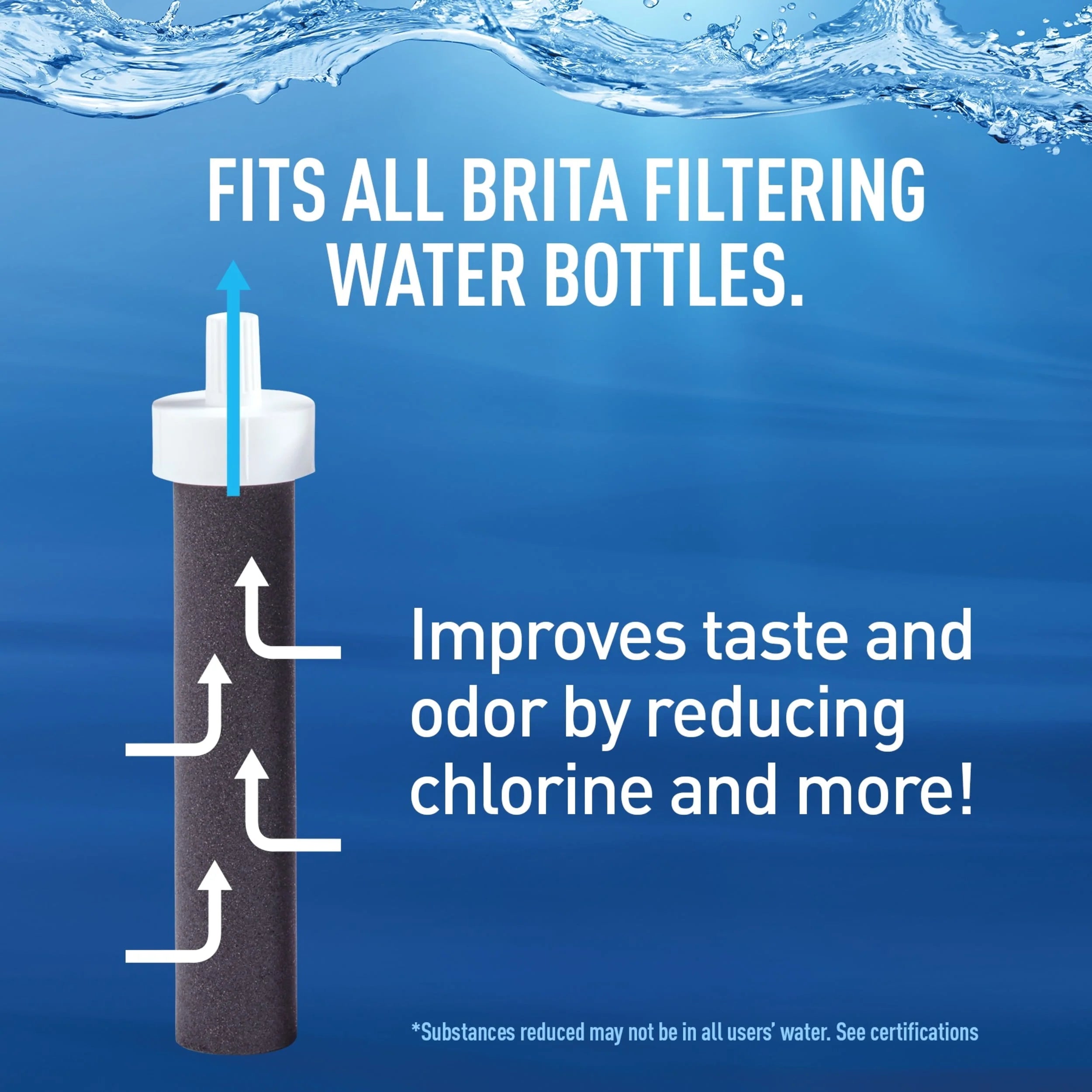Brita 20 oz Stainless Steel Filtered Insulated Water Bottle with Straw K393612