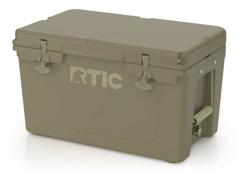 RTIC 45 qt Ultra-Tough Cooler, Insulated Portable Ice Chest for Beach, Drink, Beverage, Camping, Picnic, Fishing, Boat, Barbecue, Olive