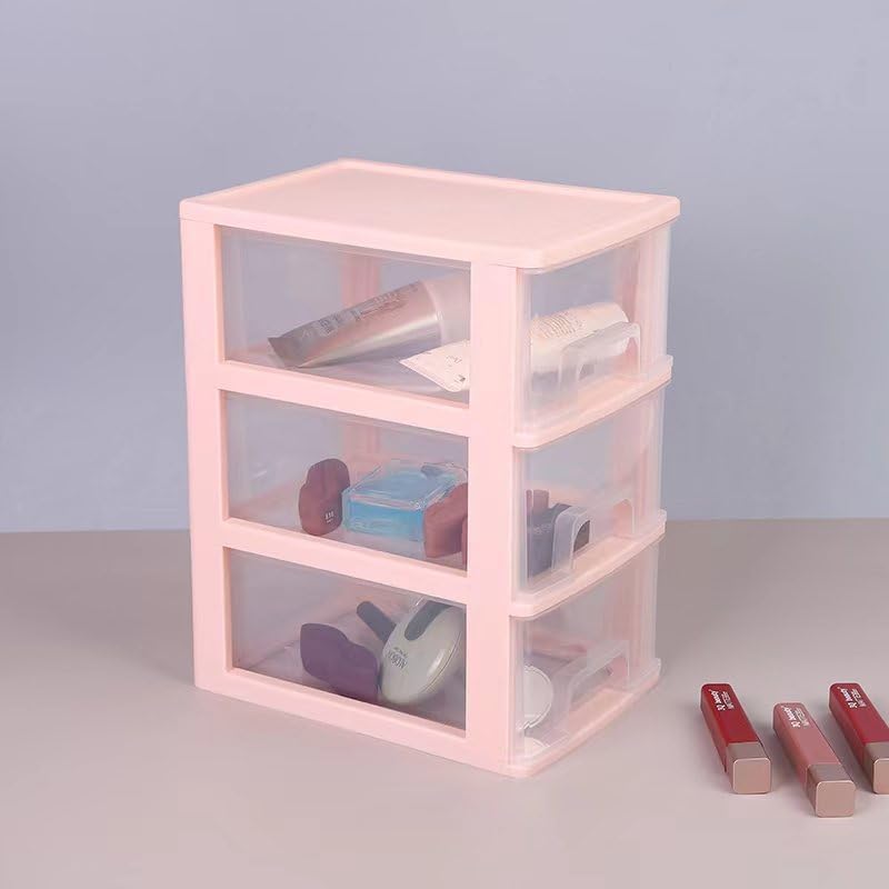 3 Drawer Plastic Storage Organizer for Home Office G4159