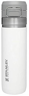 Stanley Quick Flip GO Water Bottle 24 oz | Push Button Lid | Leakproof and Packable for Travel and Sports | Insulated Stainless Steel | BPA-Free | Polar