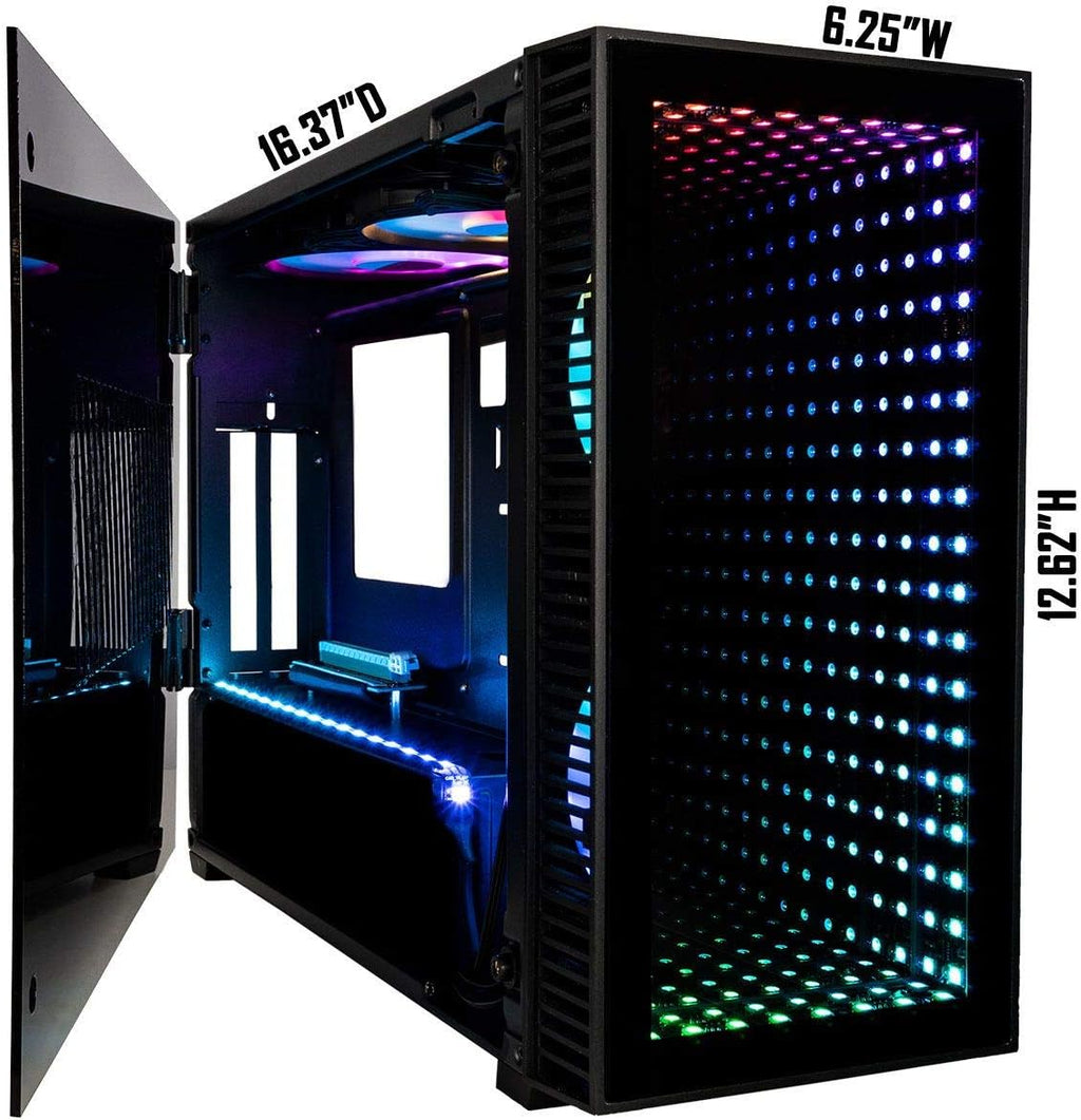 CUK Continuum Mini ITX Gaming Barebone Desktop Case with Z390I, Liquid Cooler, 650W PSU A10458
