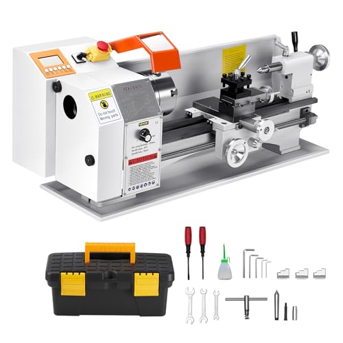 VEVOR Metal Lathe Machine, 8.7 x 18 in, Precision Bench Lathe, 0-2500 RPM Variable Speed P21296
