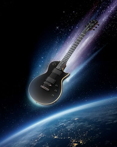 FLP350 Electric Guitar 39" Solid Body with Dual Humbuckers, Black H9059