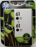 HP Ink Cartridges, Black, 61