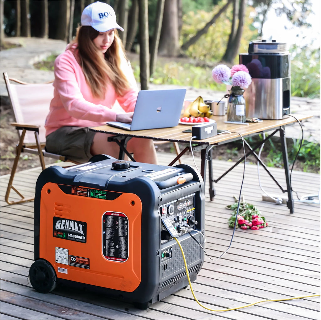Genmax 6000W Dual Fuel Quiet Portable Inverter Generator with Remote Start A549710