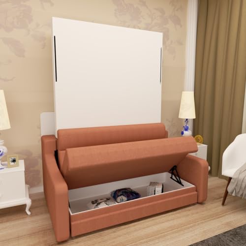 Ball & Cast Queen Murphy Bed Wall Chest with USB and Storage X29201