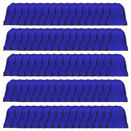 GoodtoU 40 Pack Drawstring Backpacks Waterproof Nylon Cinch Bags for School Gym N792