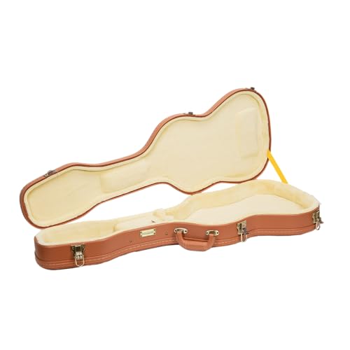 Crossrock Relief Series 335 Guitar Case for ES-335 & Semi-Hollow Electric Guitars, Carved Smoke Blue Finish S516