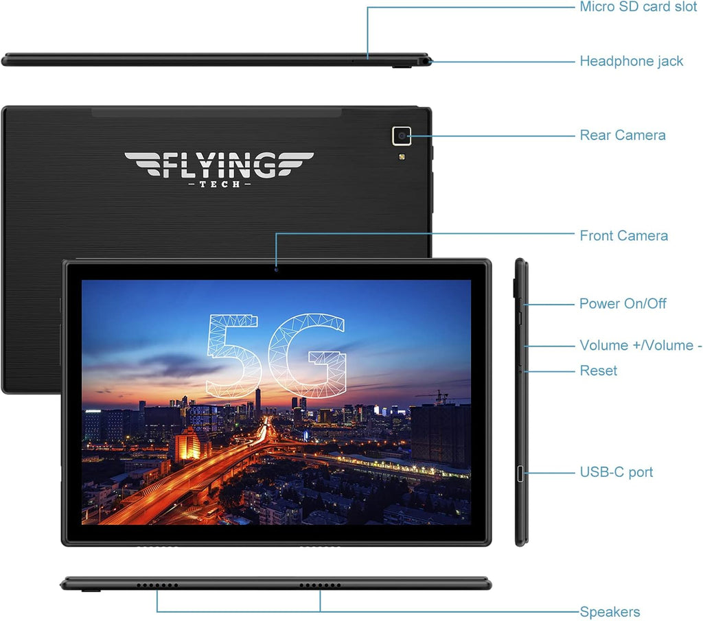 Android Tablet 10.1 Inch, 32GB, Octa-Core, IPS HD Display, 6000mAh Battery I999