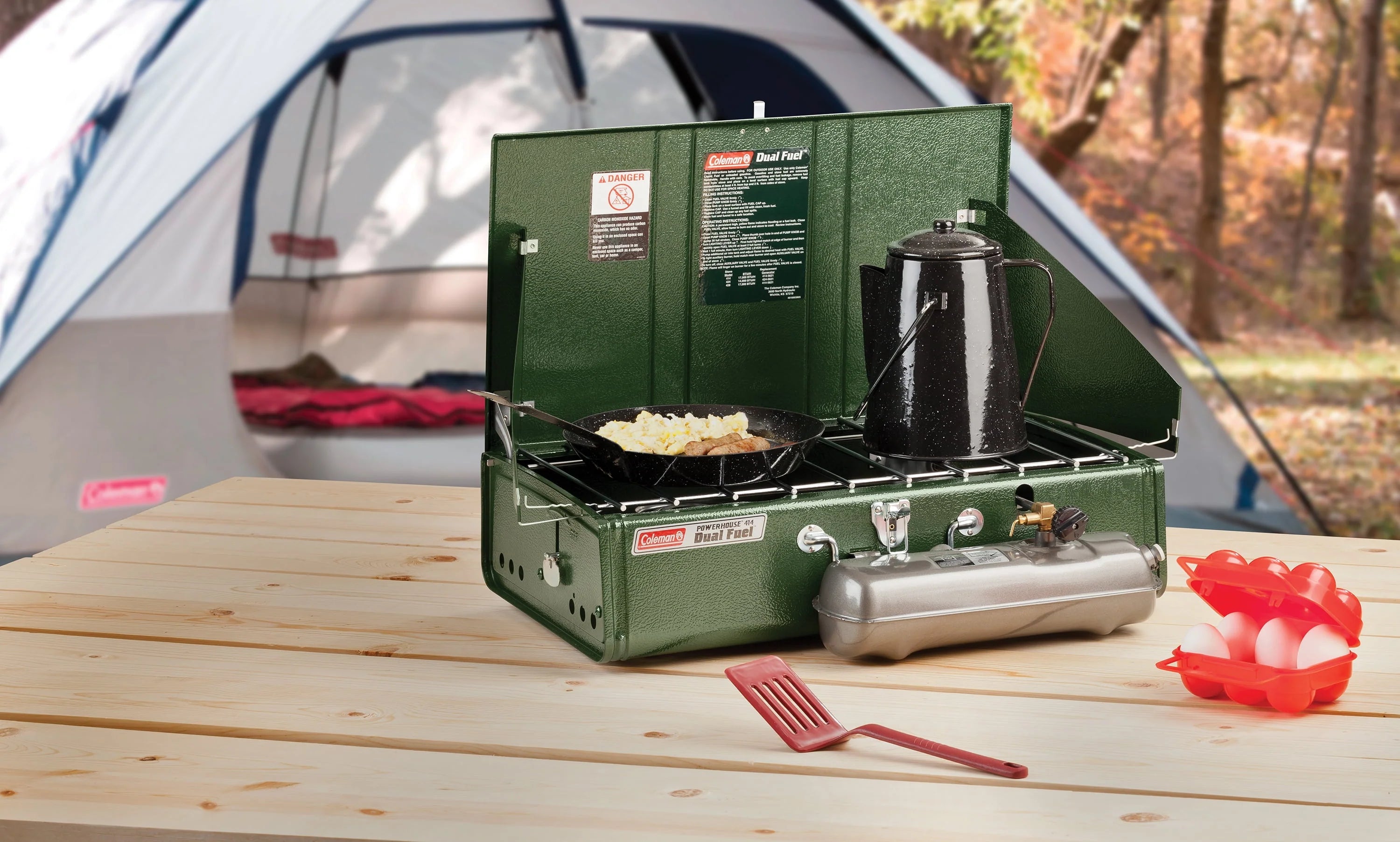 Coleman Dual Fuel 2-Burner Stove P411