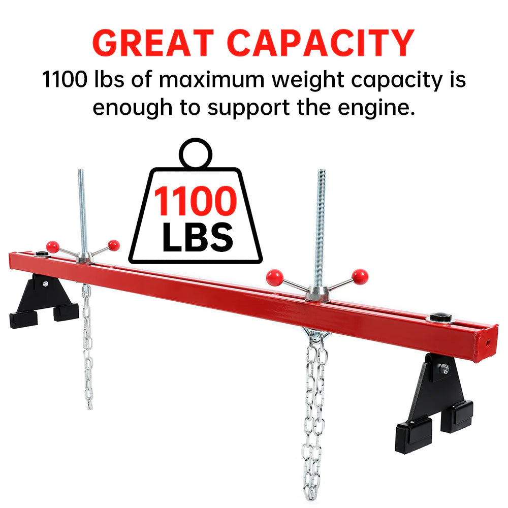 Kojem 1100 Lbs Transverse Engine Support Bar with Dual Hooks D3574