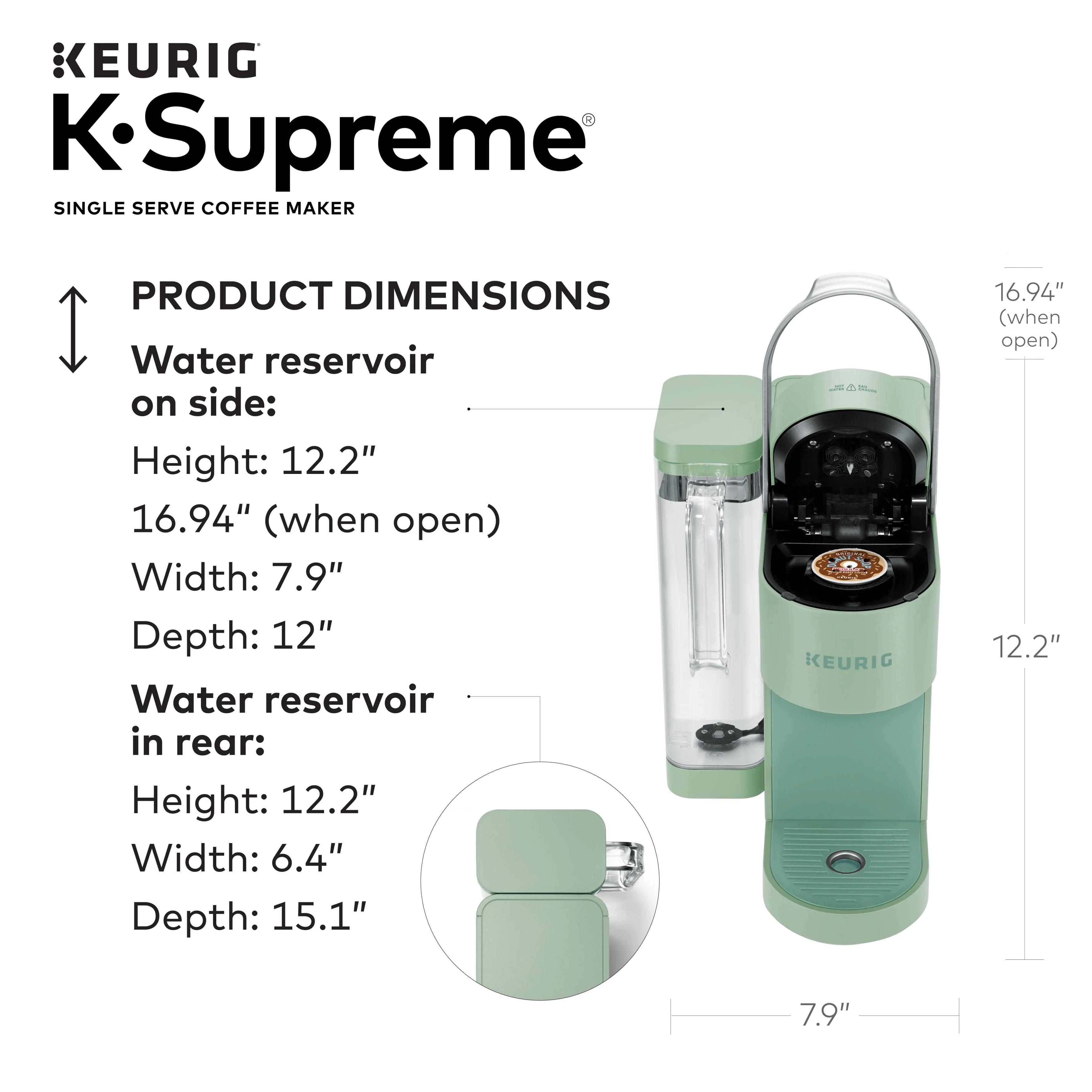 Keurig K-Supreme Single-Serve K-Cup Pod Coffee Maker, Black G914
