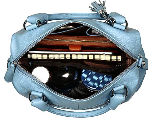 HESHE Women's Genuine Leather Crossbody Handbag F1819