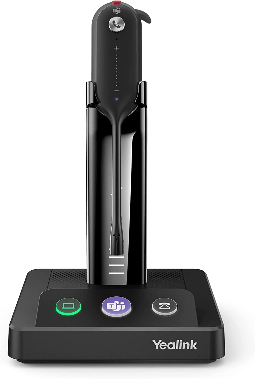 Yealink WH63 Wireless Headset with Microphone UC Optimized Noise Canceling Mic for Office IP VoIP Phones PC Computer Headset with Charge Stand (UC Optimized) (WH63-UC)