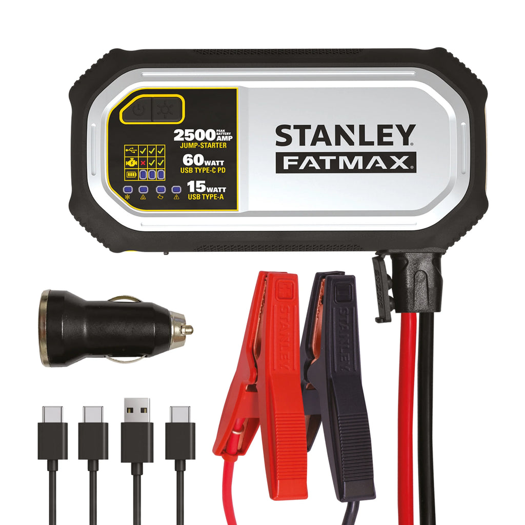 Stanley FatMax 2500 Amp Lithium Jump Starter with USB Power Bank K808236