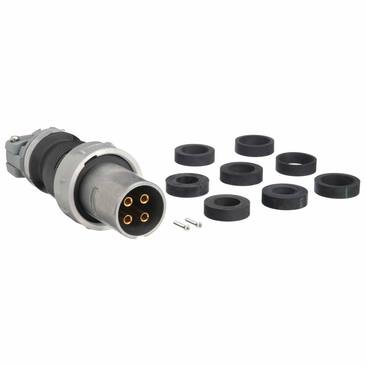 Hubbell Wiring Device-Kellems HBL5100PS1W Pin and Sleeve Plug, 4P 5W 10A D6044