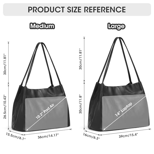 Kattee Leather Tote Bag for Women, Casual Shoulder Hobo Purse with Magnetic Snap Closure U606