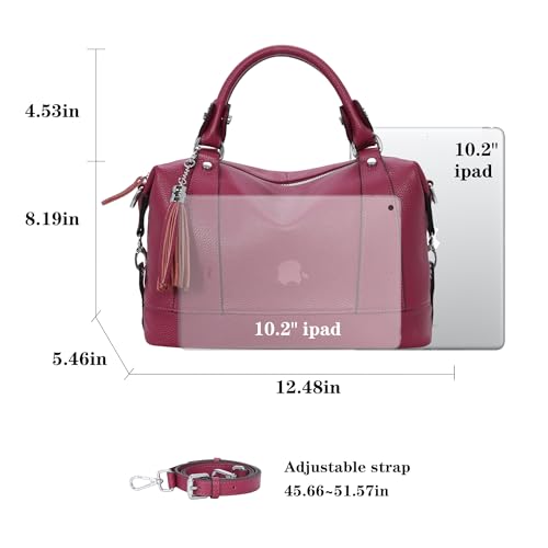 HESHE Women's Genuine Leather Crossbody Handbag F1819