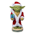 Kurt Adler Yoda in Santa Robe Nutcracker, 9-Inch, Red-Green