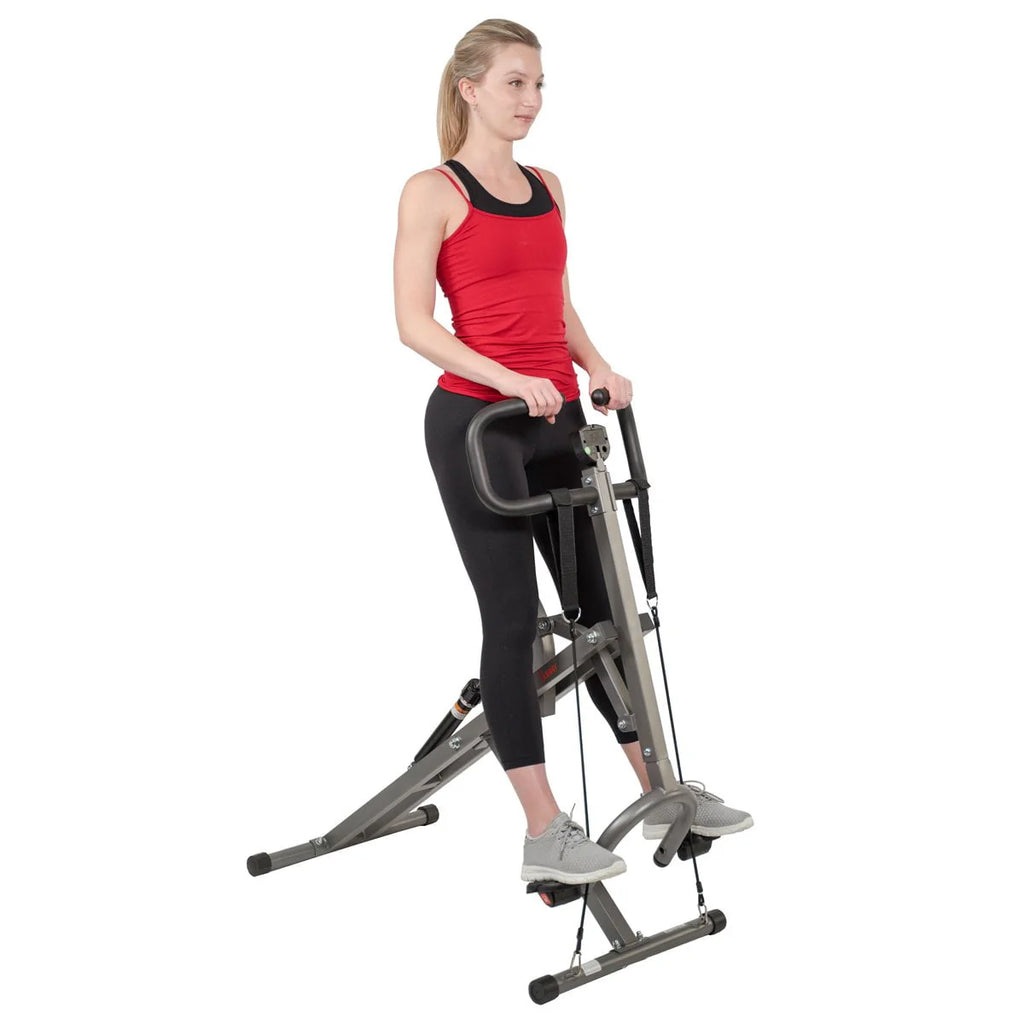 Sunny Health & Fitness Row-N-Ride PRO Squat Assist Trainer Z7578