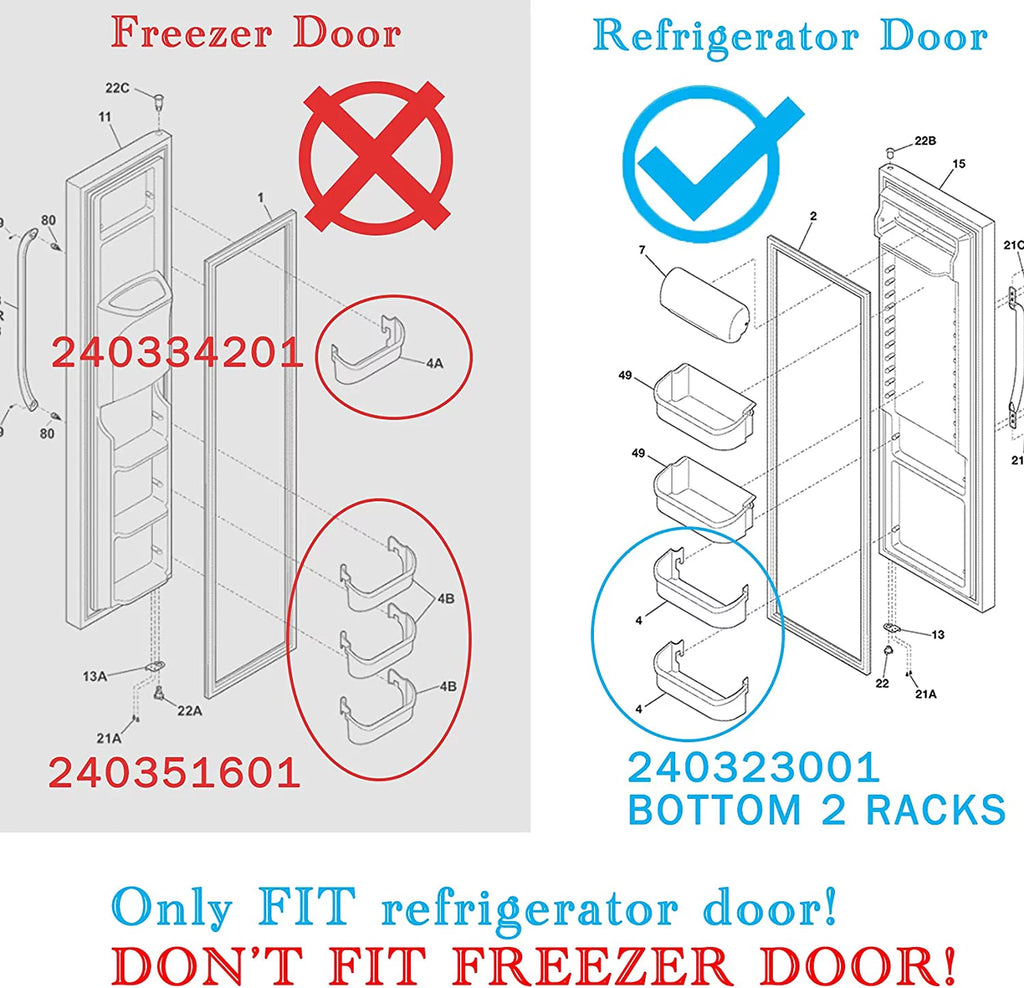 Frigidaire Kenmore Refrigerator Door Bin Replacement Part 15.95in H521843