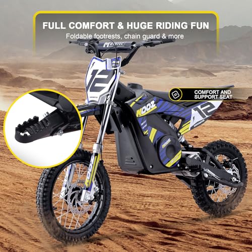 MotoTec 36v 1000w Electric Dirt Bike Blue K48878