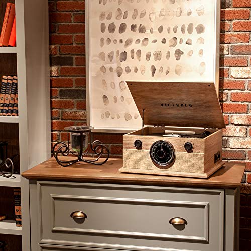 Victrola Brookline 6-in-1 Bluetooth Record Player & Multimedia Center R569