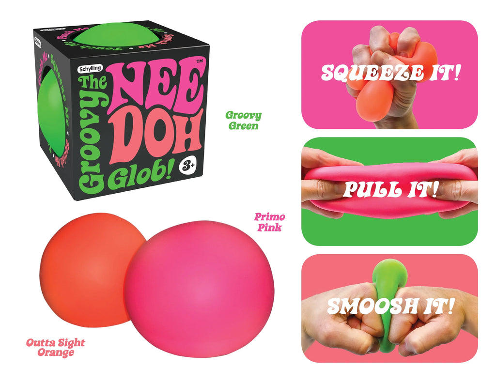 Nee Doh Groovy Glob Squeeze Toy, Ages 3+ B890