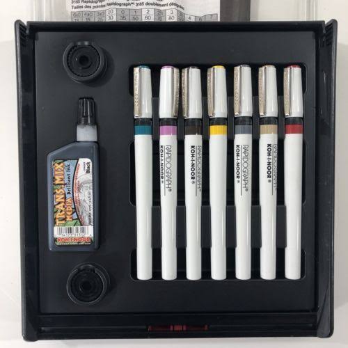 Koh-I-Noor Rapidograph 7-Pen Artist Set O9590