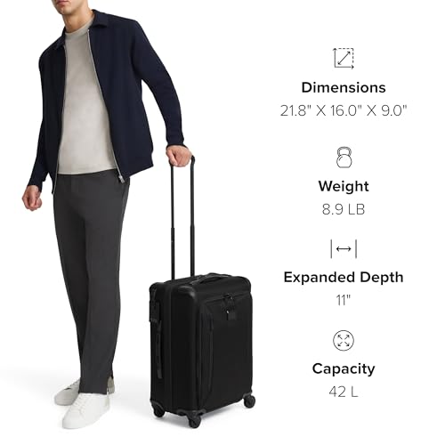 TUMI Aerotour 4 Wheel Expandable Carry-On Luggage, Black W53747