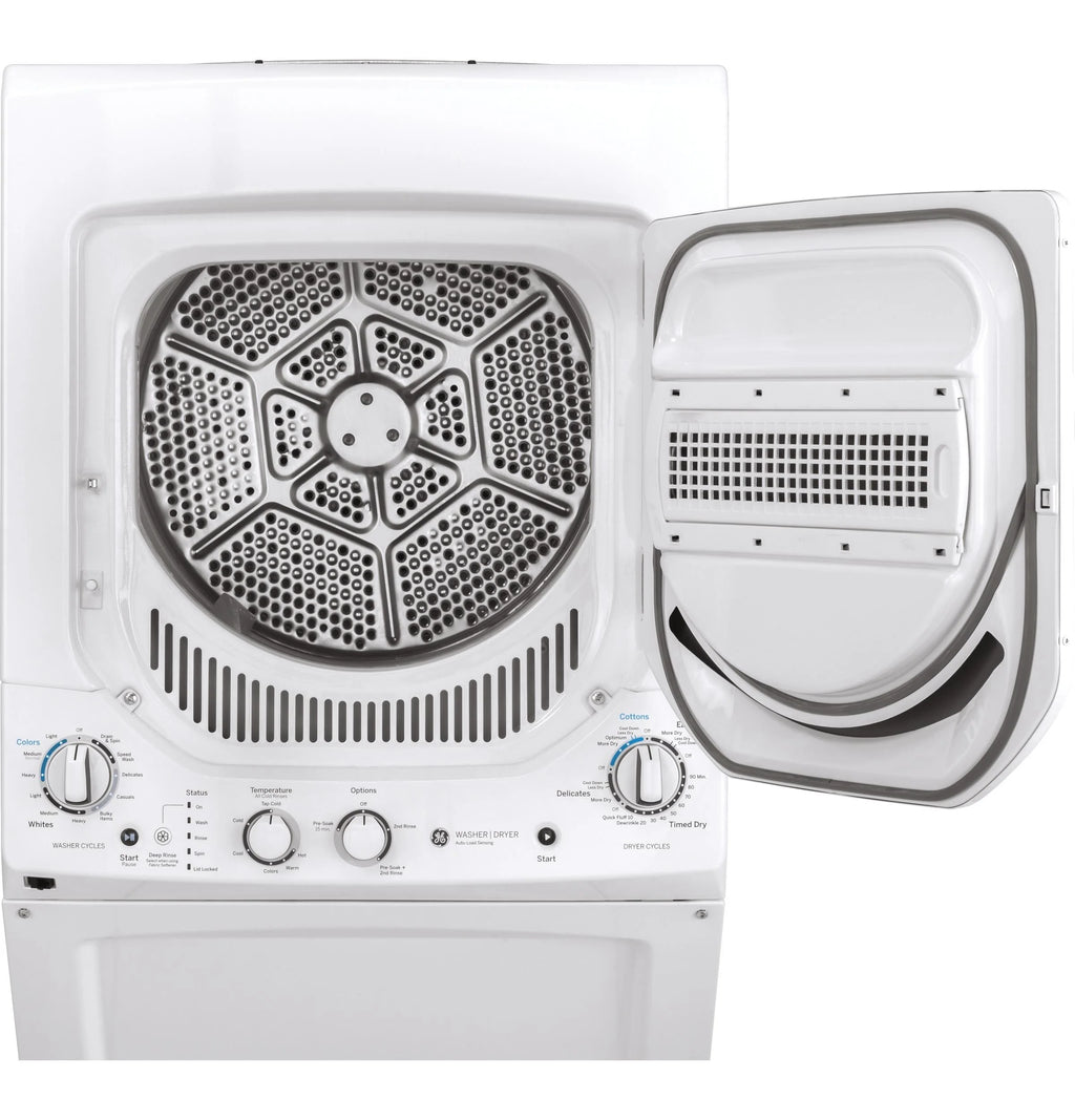 GE Unitized Spacemaker® Washer and Electric Dryer with Stainless Steel Basket S719