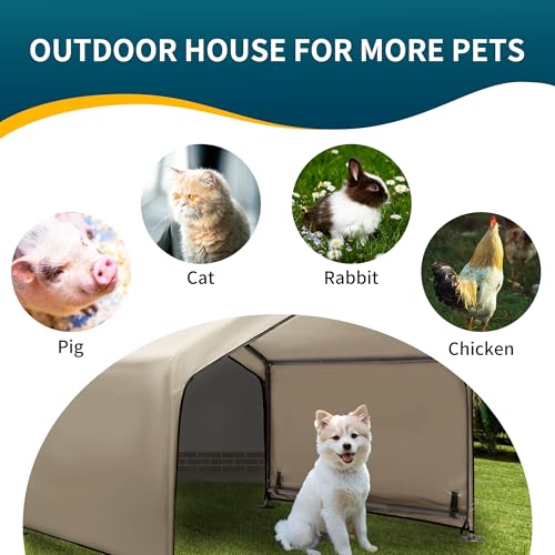 Dog Tent Outdoor Extra Large Waterproof Shade Shelter for Pets, Gray I68919