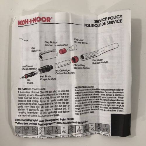 Koh-I-Noor Rapidograph 7-Pen Artist Set O9590