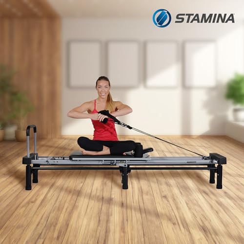 AeroPilates Reformer Pilates Machine for Home Gym, Black G77834