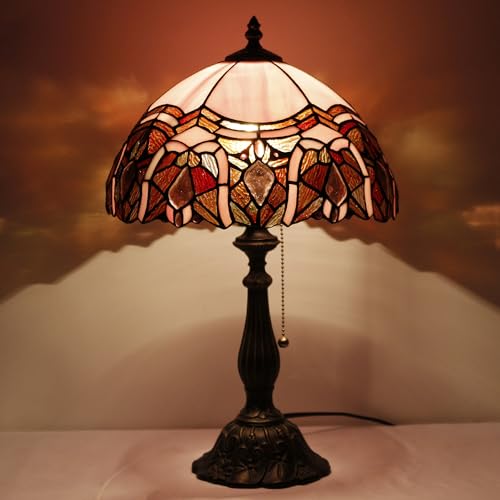 Tiffany Stained Glass Table Lamp Sea Blue Pear J2662