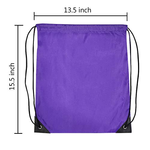 GoodtoU 40 Pack Drawstring Backpacks Waterproof Nylon Cinch Bags for School Gym N792