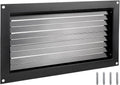 VEVOR Foundation Flood Vent, 8" Height x 16" Width Flood Vent, to Reduce Foundation Damage and Flood Risk, Black, Wall Mounted Flood Vent, for Crawlspaces, Garages & Full Height Enclosures