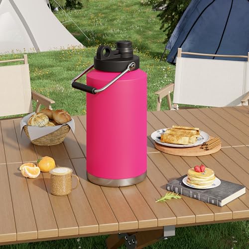 Kerilyn Insulated Gallon Jug 128oz Stainless Steel Double Vacuum Water Bottle M8713