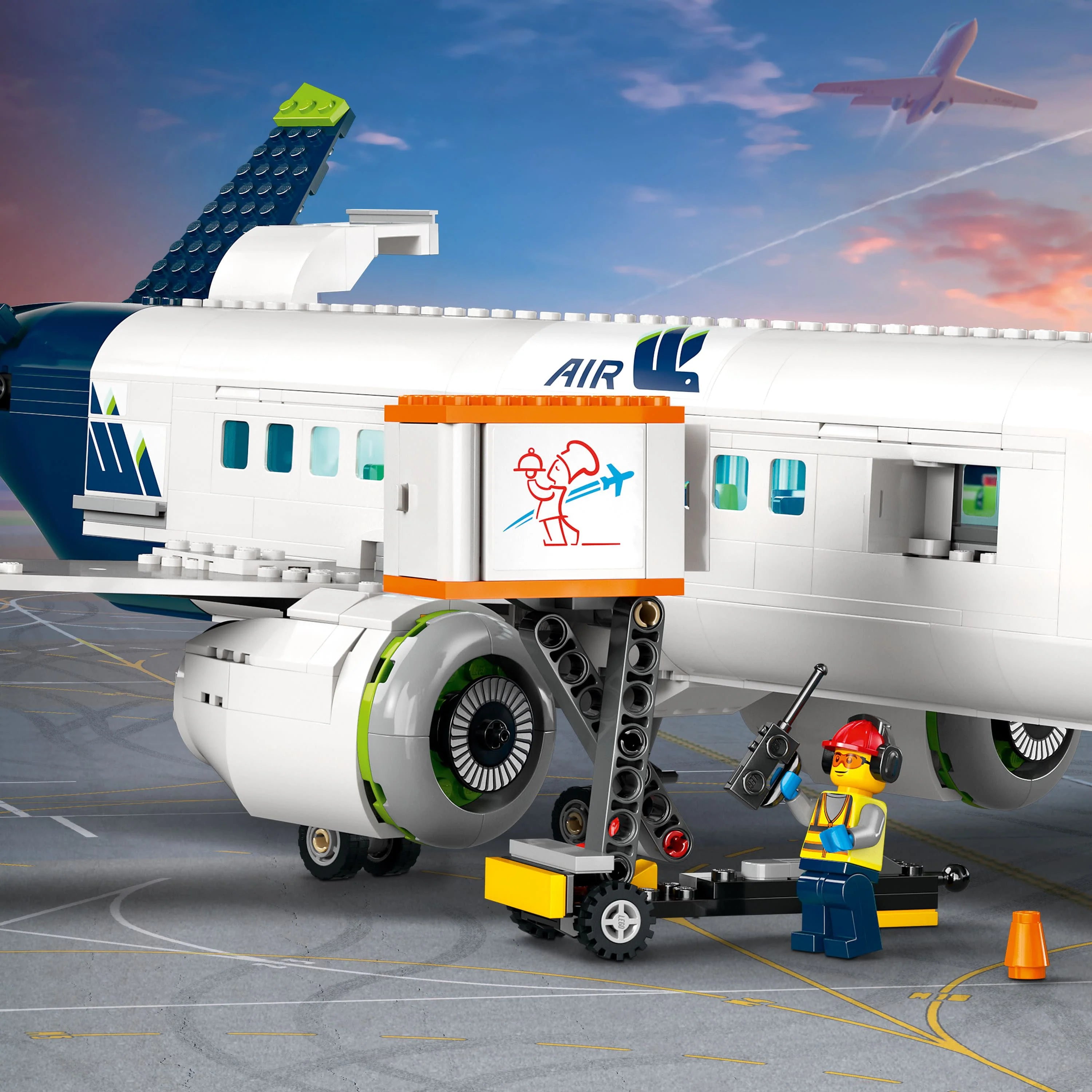 LEGO City Passenger Airplane 60367 Building Toy Set with 9 Minifigures O256977