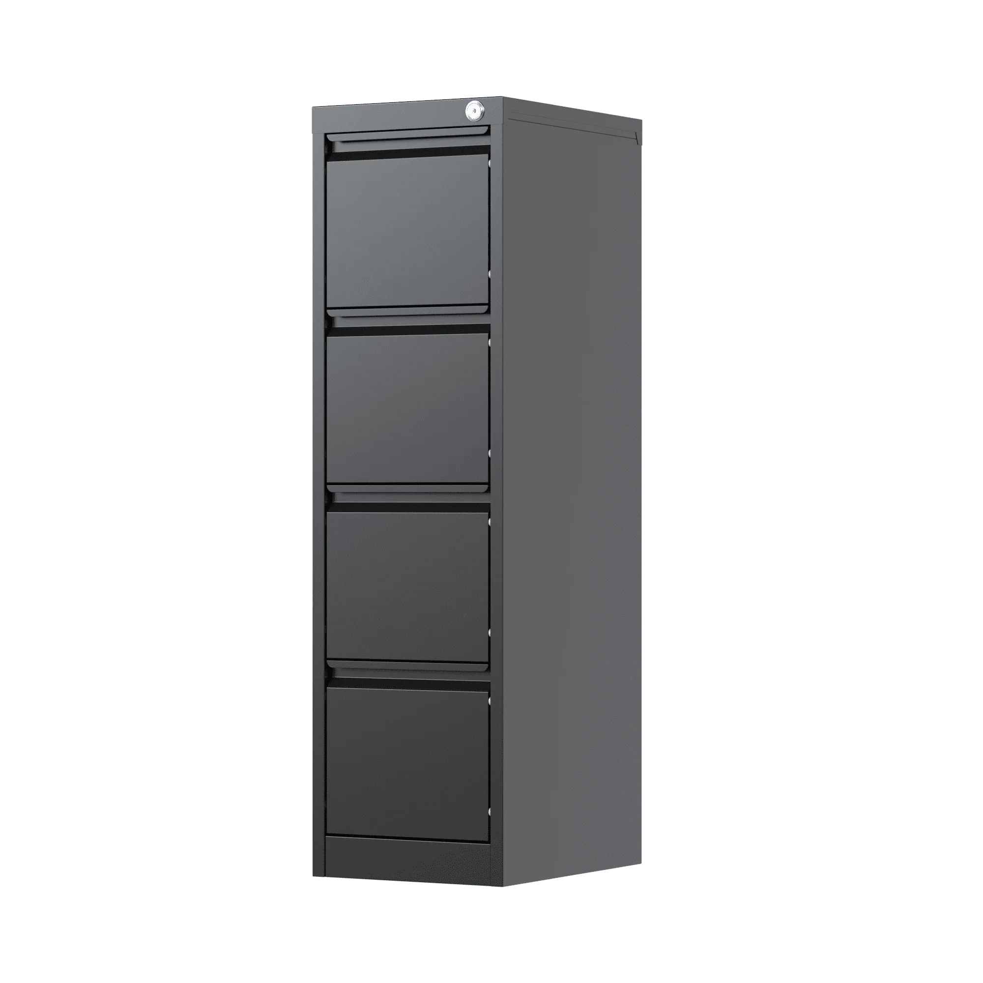 SUPEER 4 Drawer File Cabinet with Lock, Metal Vertical Storage, Black E499