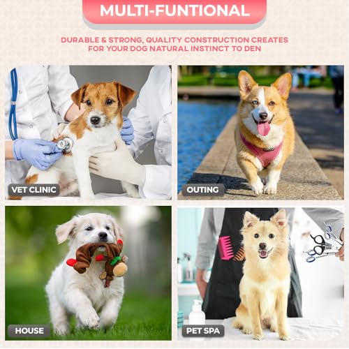 FDW Dog Crate for Large Dogs 48 Inch Folding Metal Wire Cage Double Door N1299