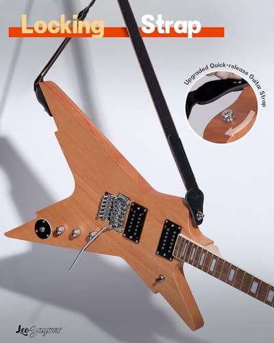 Leo Jaymz DIY Single Cut Electric Guitar Kit Mahogany Rosewood B148