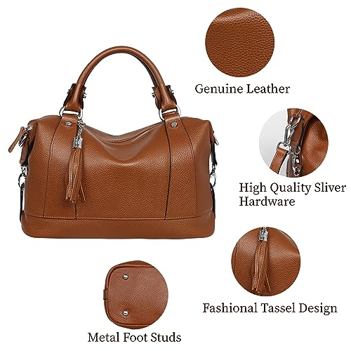 HESHE Women's Genuine Leather Crossbody Handbag F1819