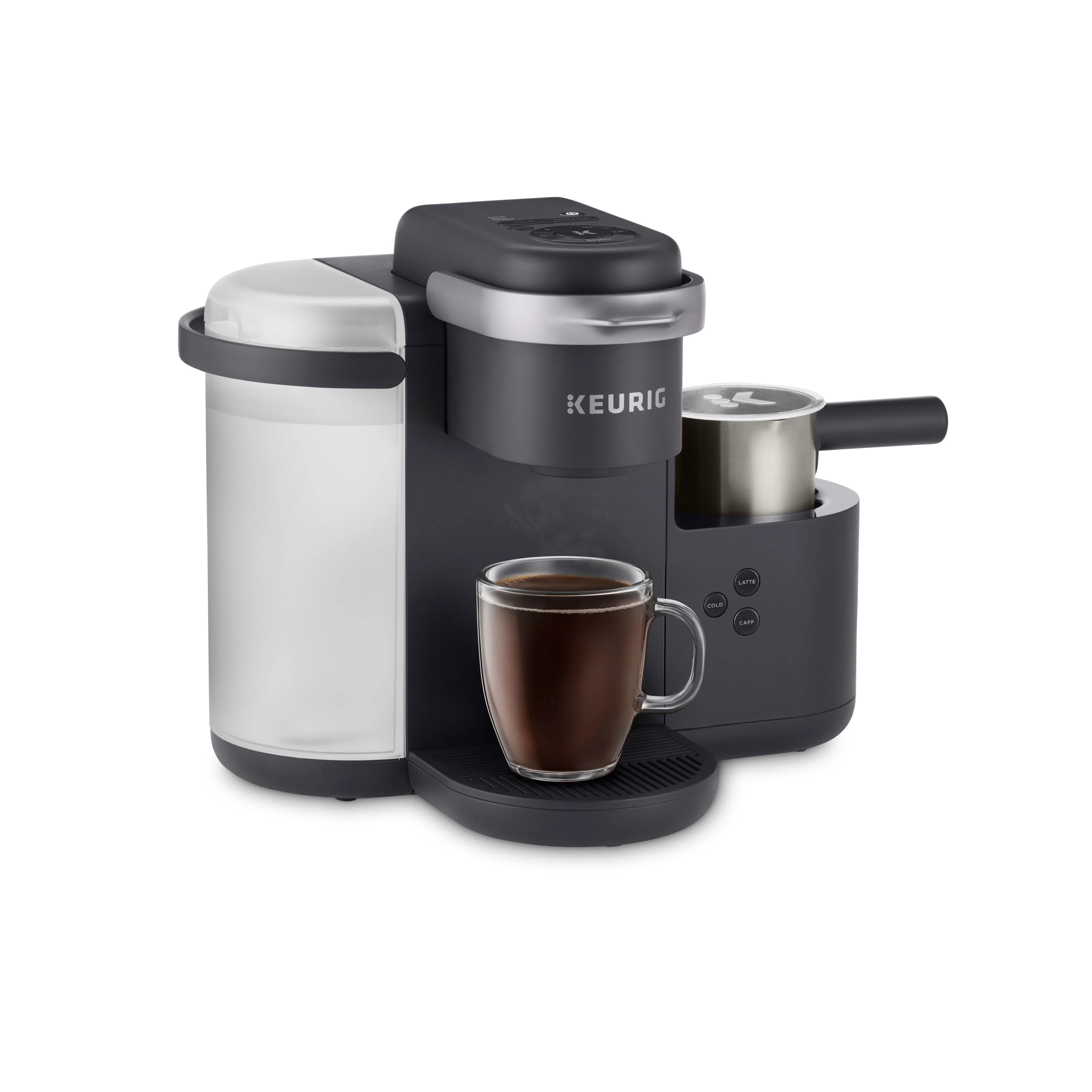 Keurig K-Cafe Single Serve K-Cup Coffee, Latte and Cappuccino Maker, Dark Charcoal G39691