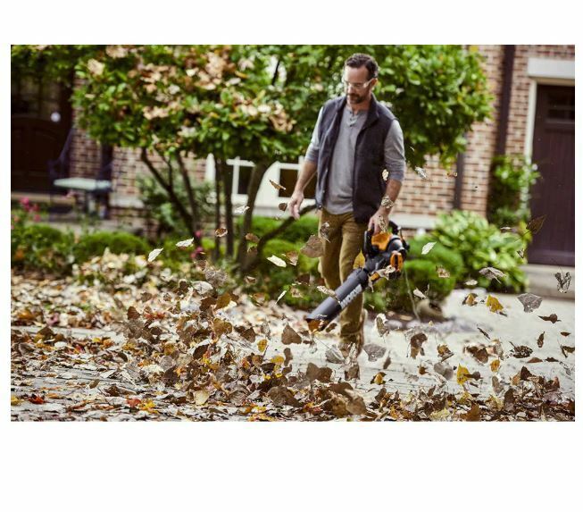 Worx WG524 12 Amp TRIVAC 3-in-1 Electric Leaf Blower/Mulcher/Vac S437